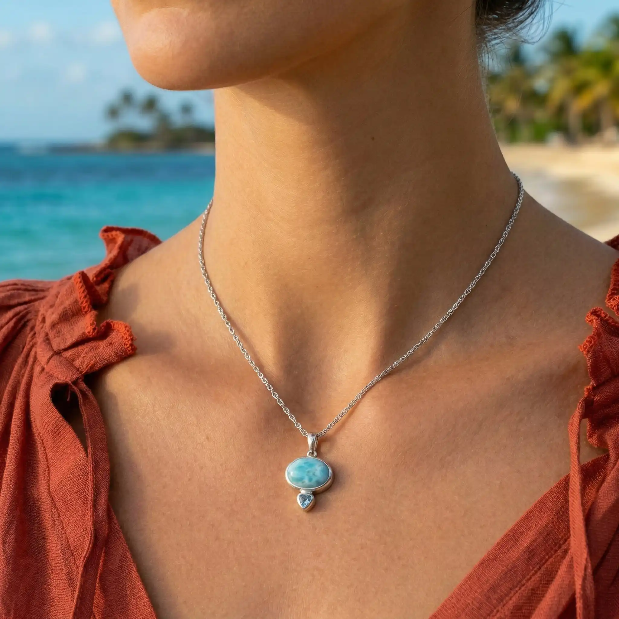  Silver Pendant Necklace 