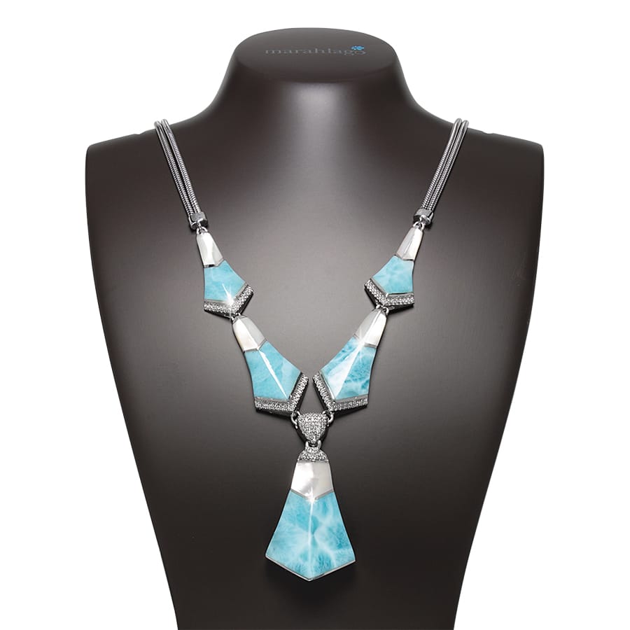 CALDER LARGE LARIMAR NECKLACE