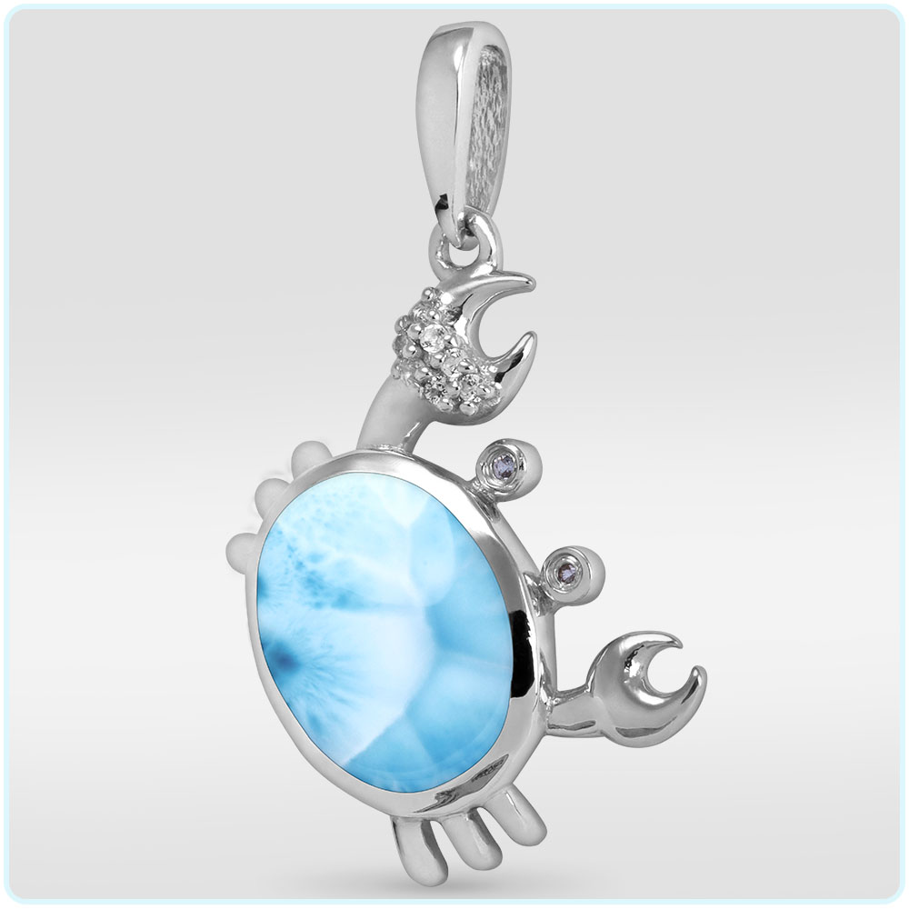 marahlago larimar Crab Sapphire Necklace jewelry