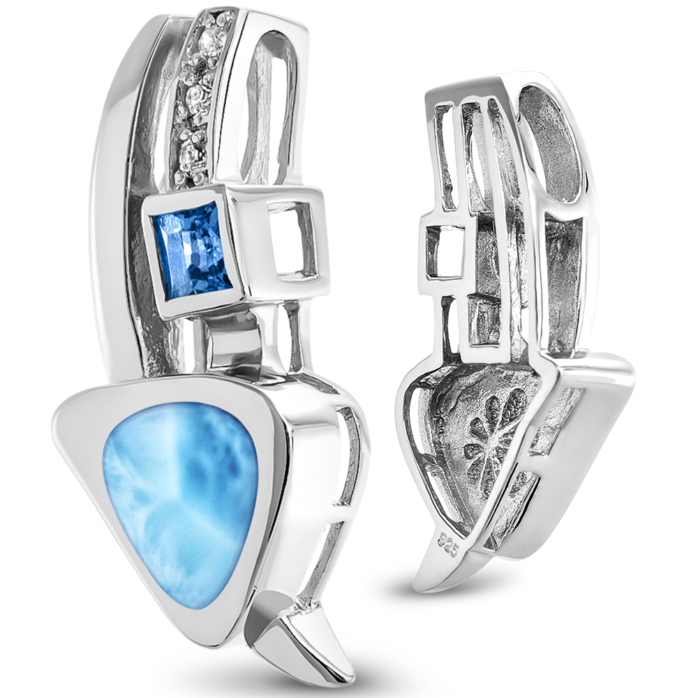 marahlago larimar Curva Larimar Necklace jewelry