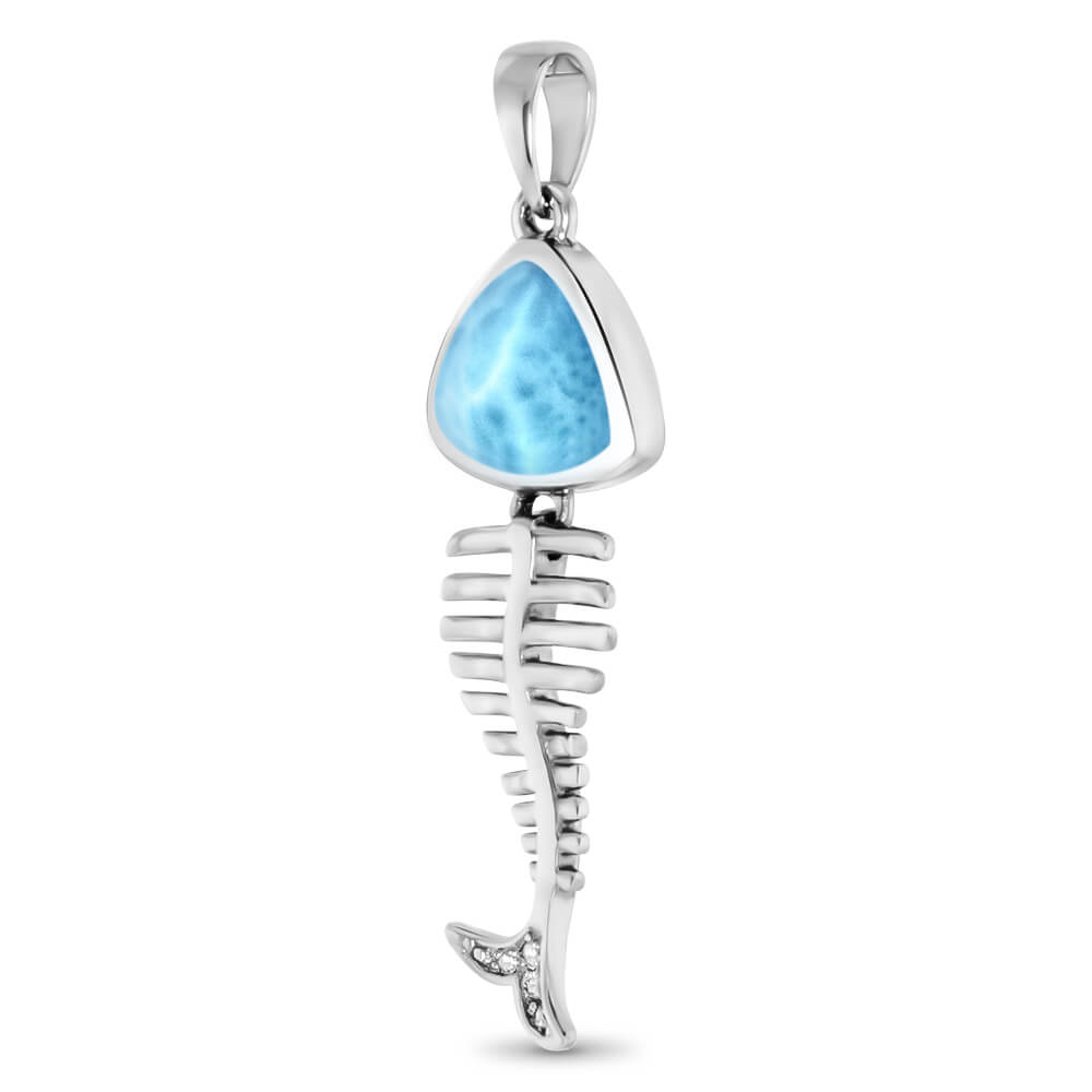 marahlago larimar Bone Fish Larimar Necklace jewelry