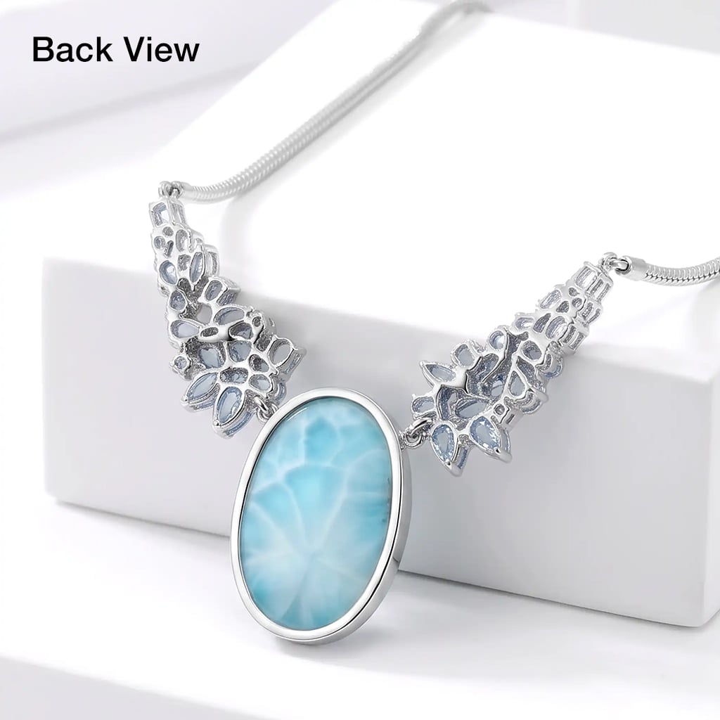 Larimar Grace Sterling Silver Larimar Necklace