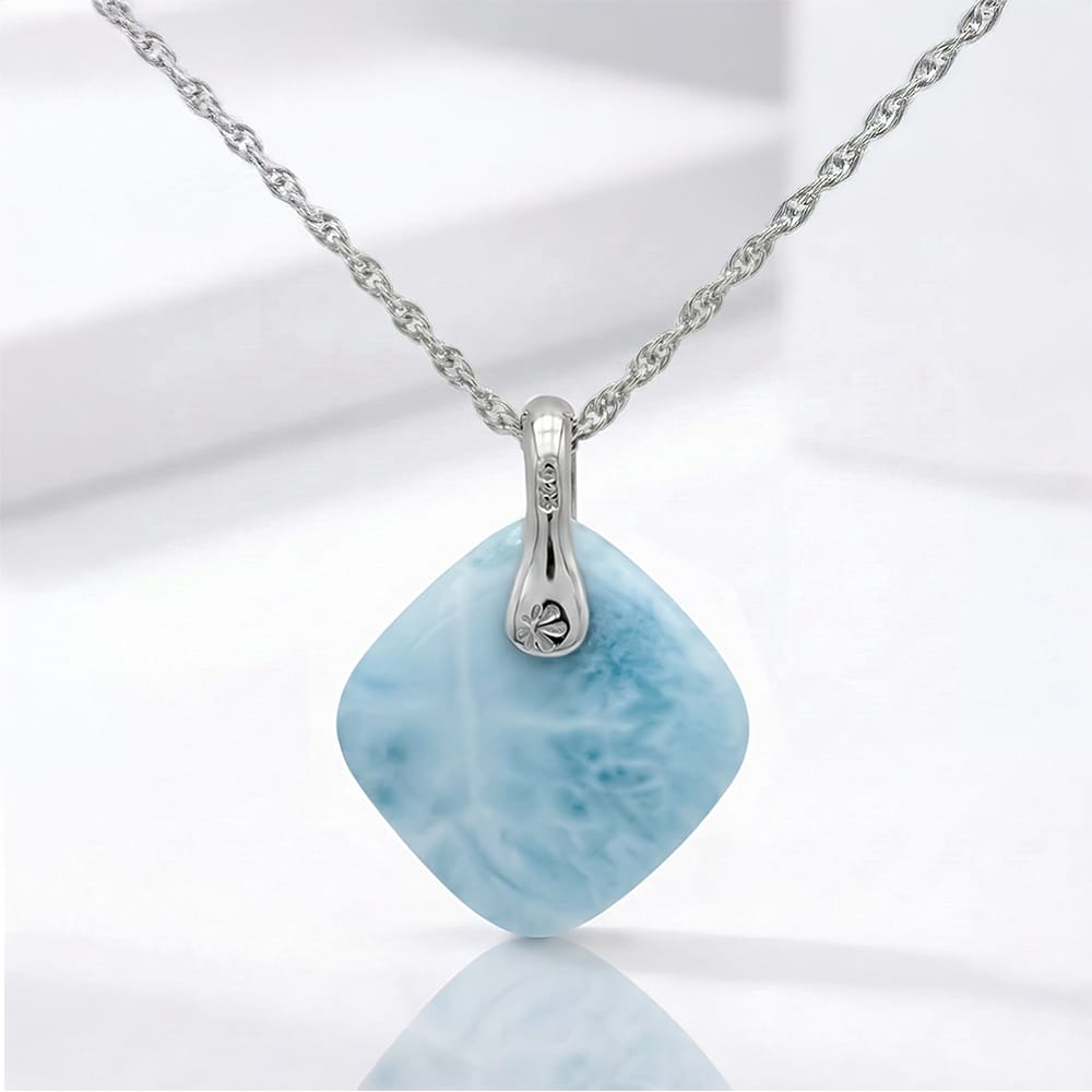 Larimar Heart Necklace Adalia