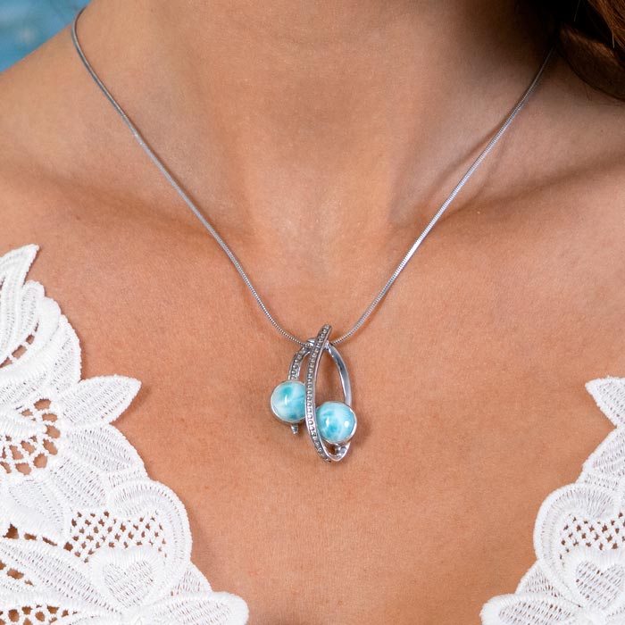 marahlago larimar Indigo Larimar Necklace jewelry