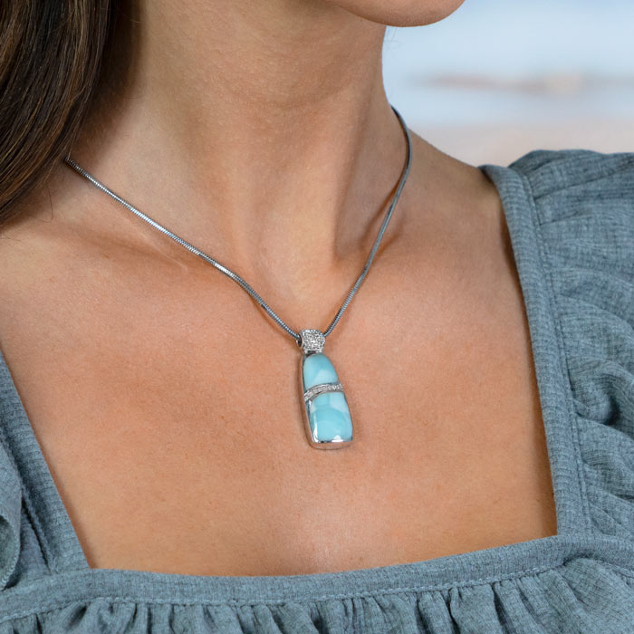 marahlago larimar Marina Large Larimar Necklace jewelry