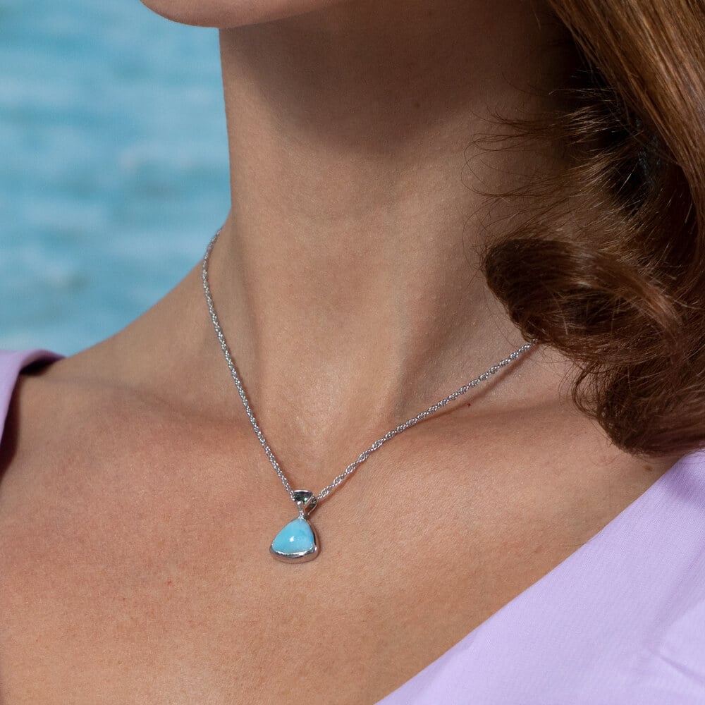 Mystic Topaz Necklace with larimar 
 