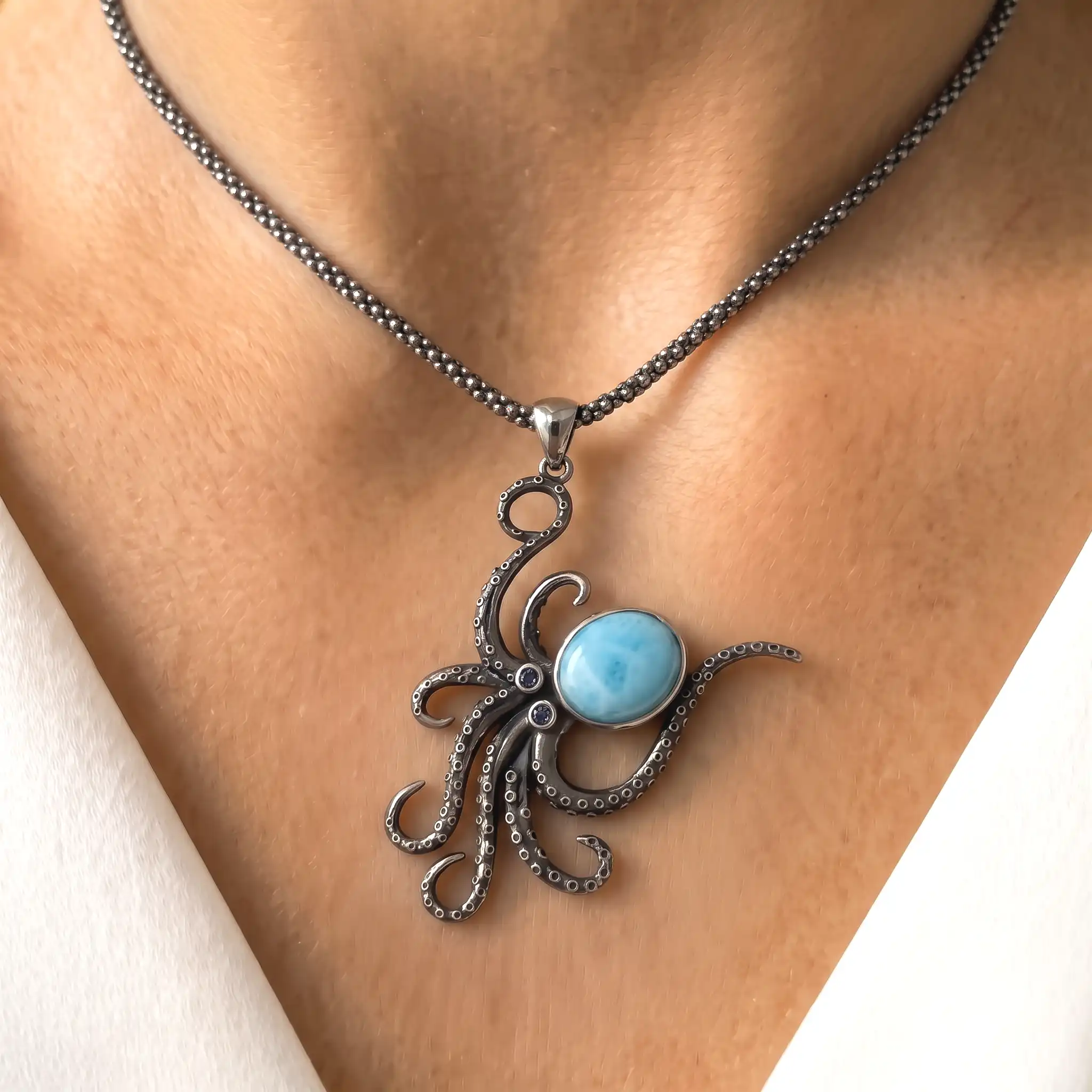 OCTOPUS PENDANT OXIDIZED