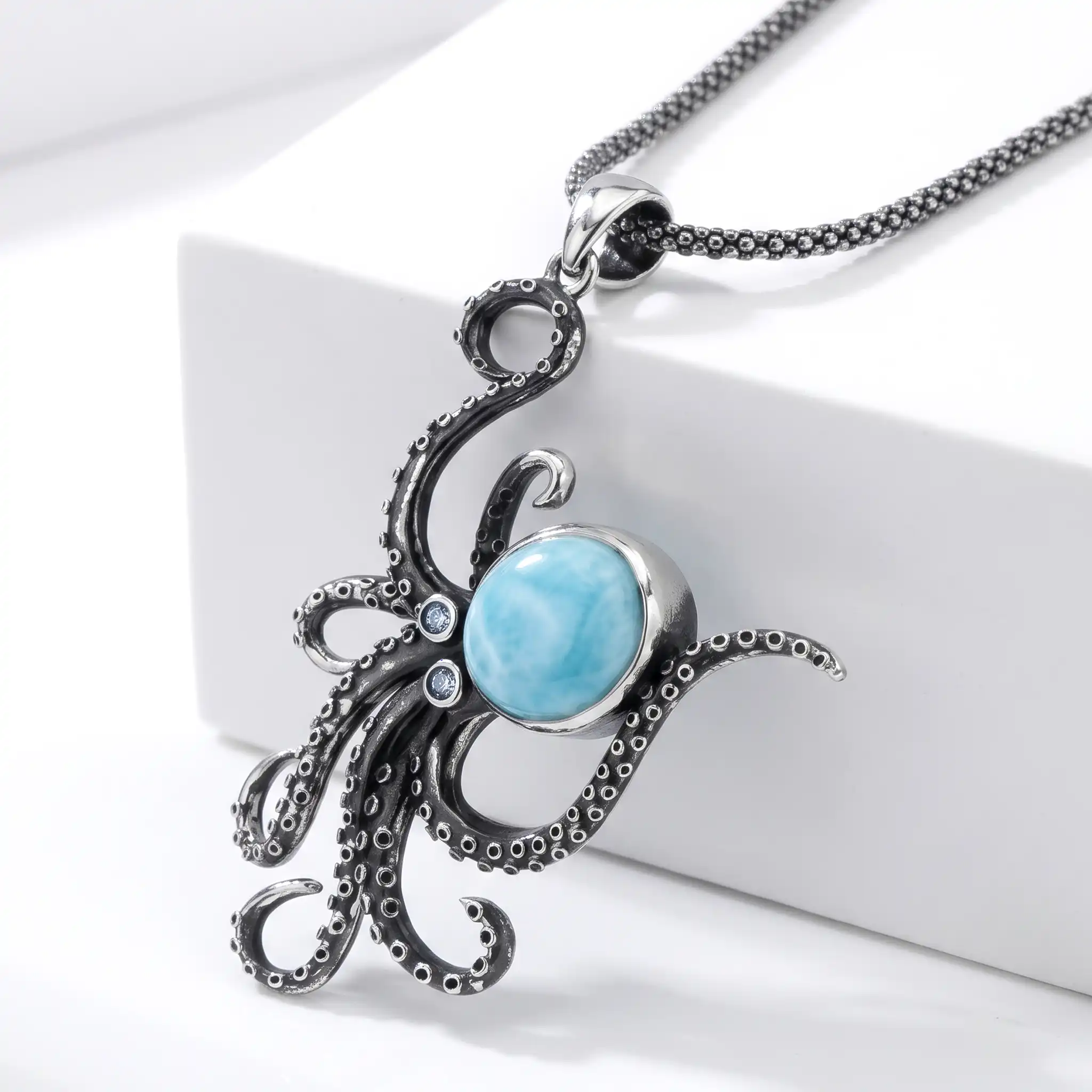 Octopus Pendant in sterling silver