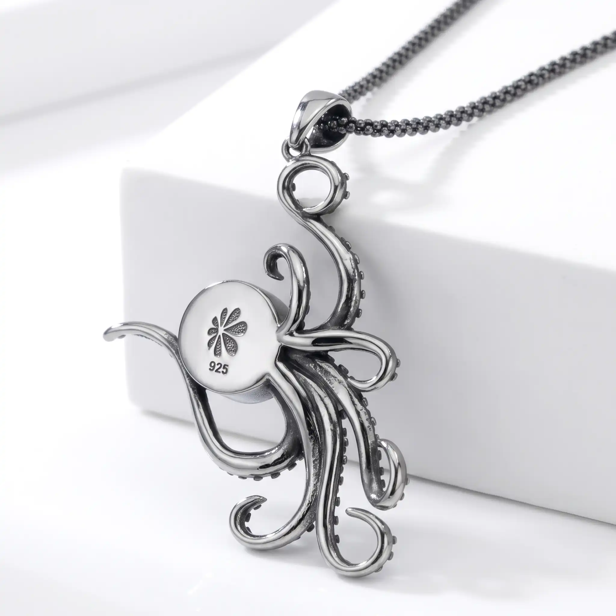 Octopus Pendant in sterling silver