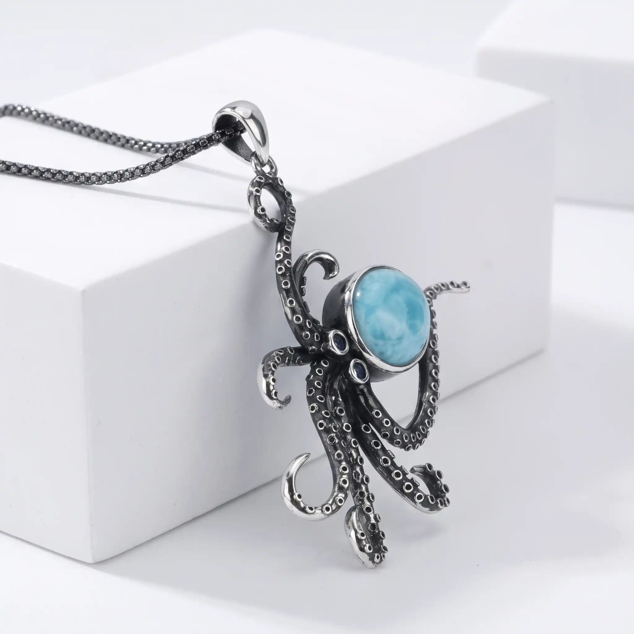 Octopus Pendant in sterling silver