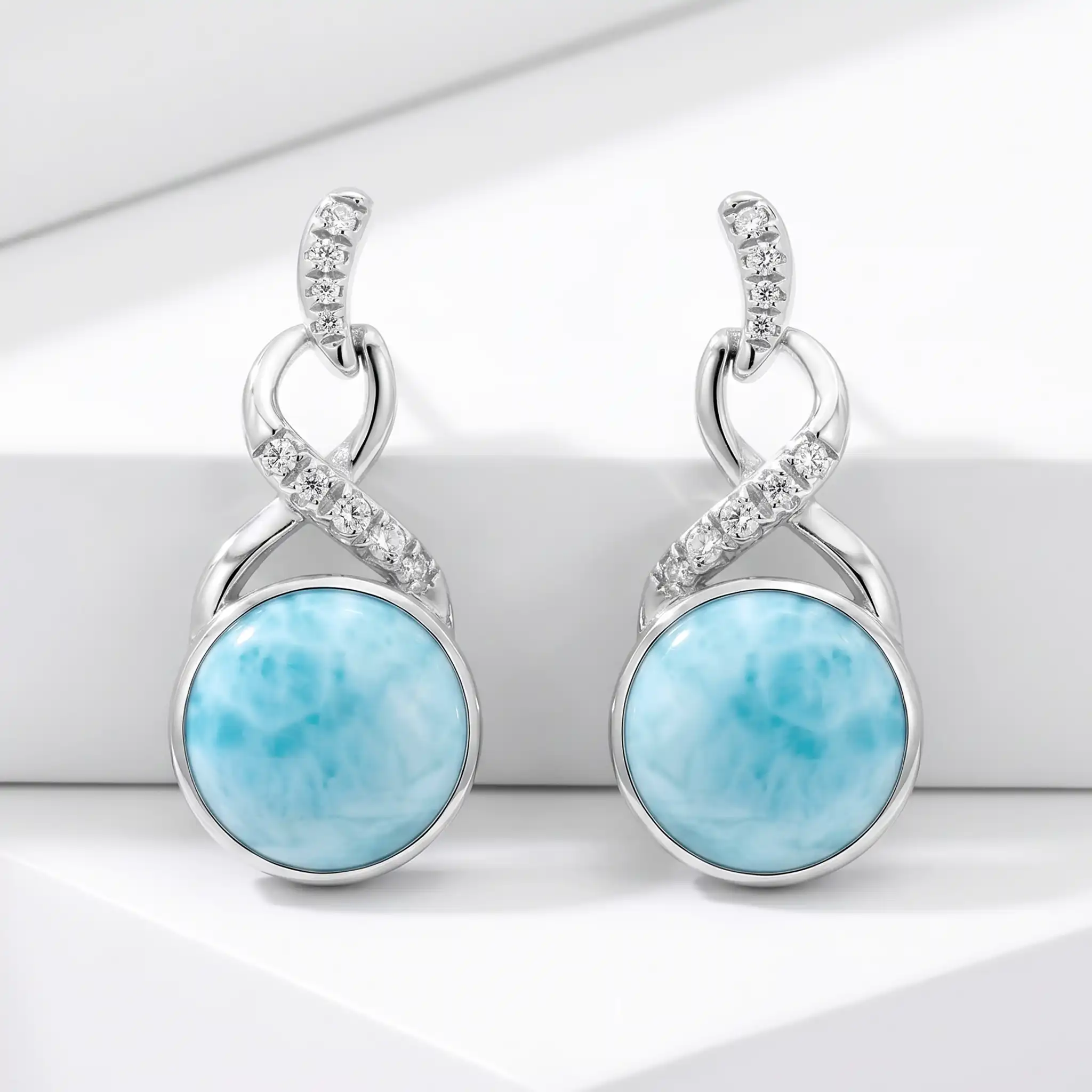 Larimar Earrings, Organa