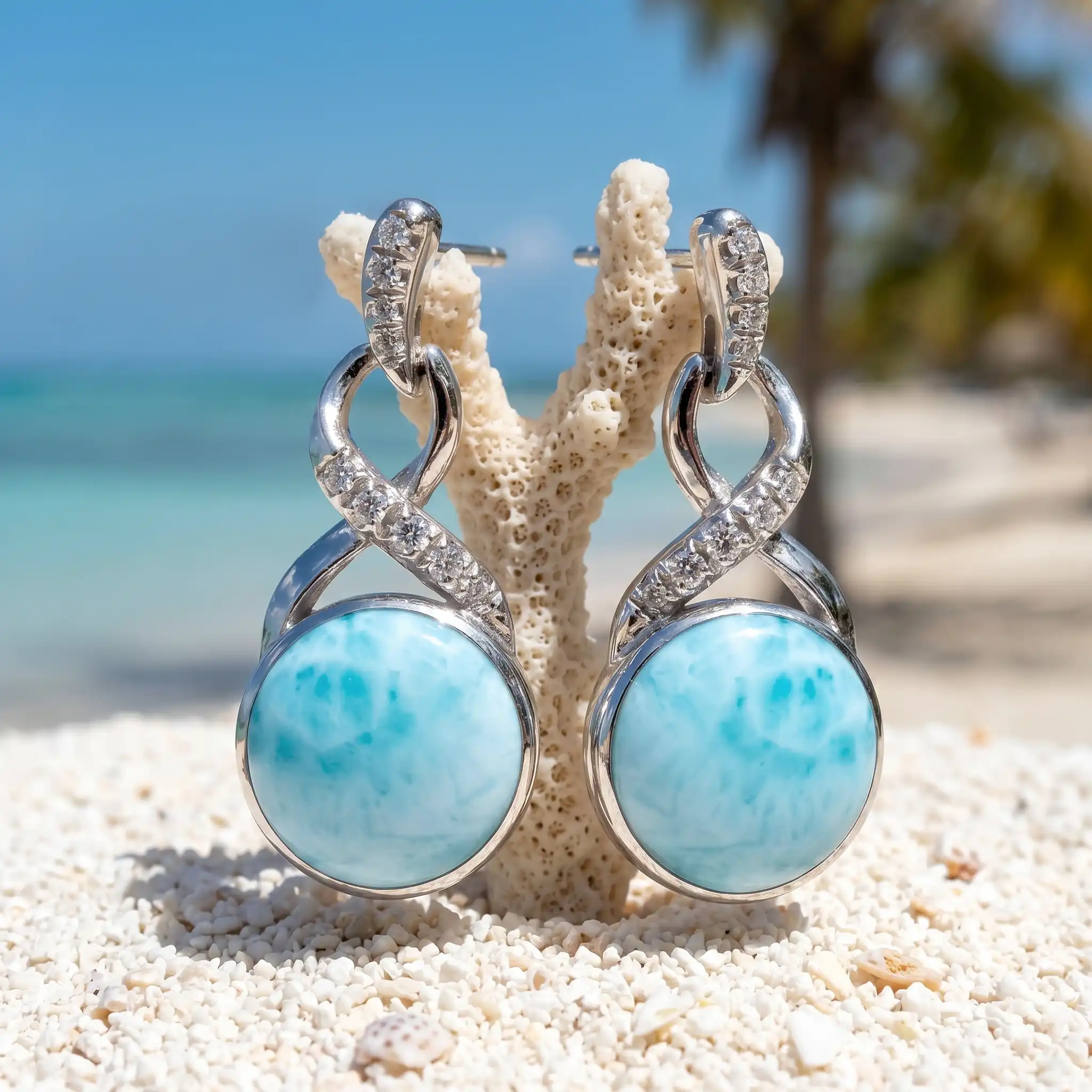 Larimar Earrings
