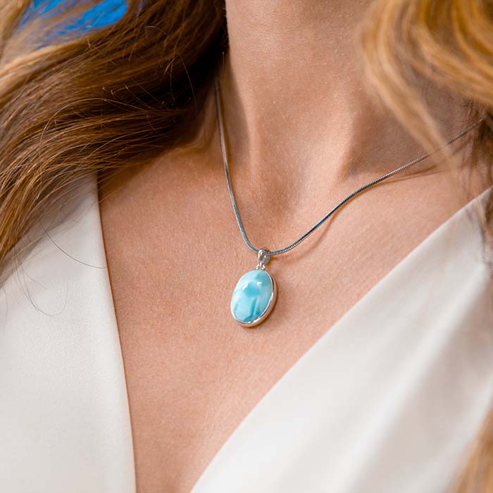 Larimar Necklace 