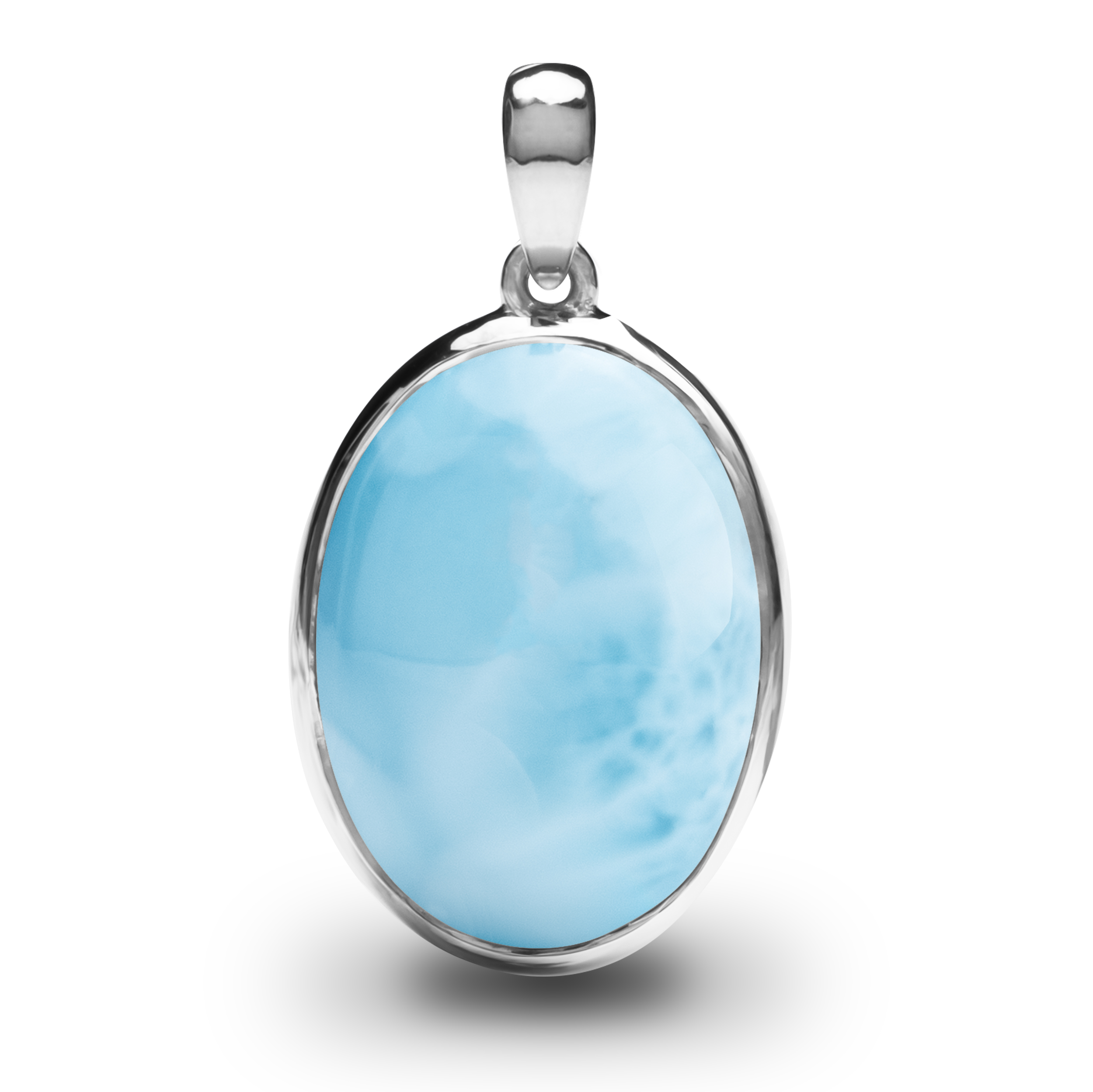 ヴィンテージ 刻印 有名 Marahlago ラリマー シルバー ペンダント Larimar Necklace | ML Logo | Marahlago Fine Jewelry