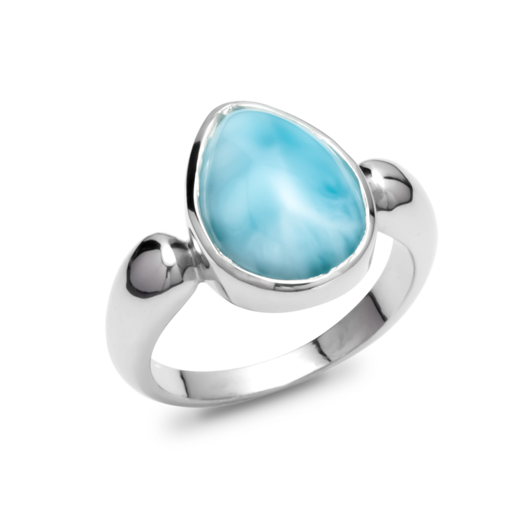Pear Ring in silver
