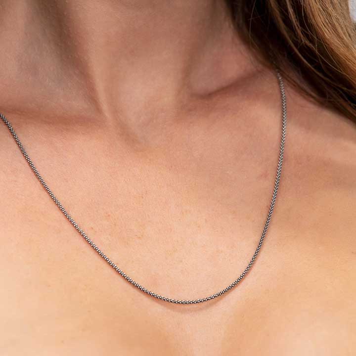 womens silver chain adjustable length