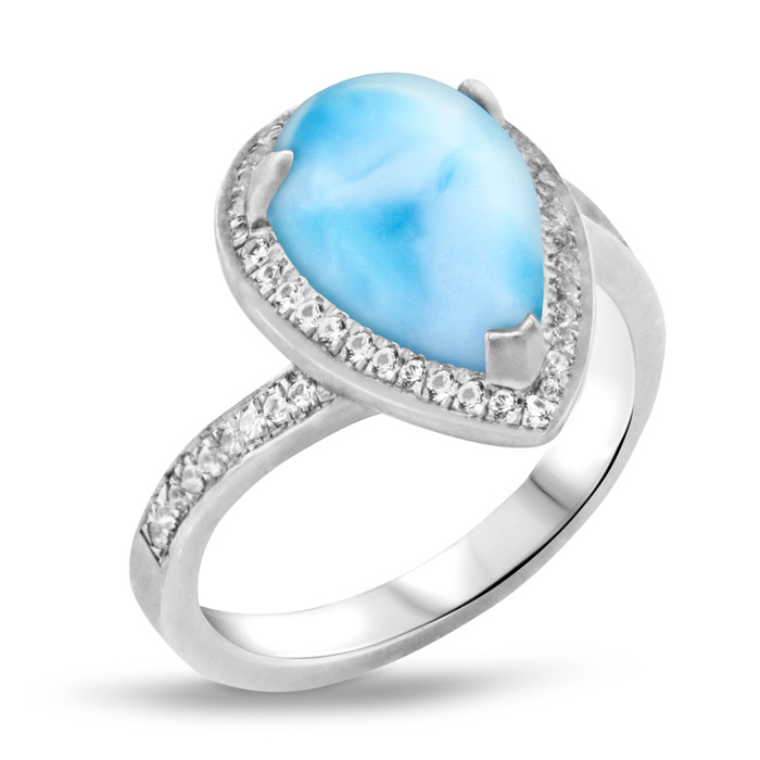 Blue Gemstone Larimar Jewely