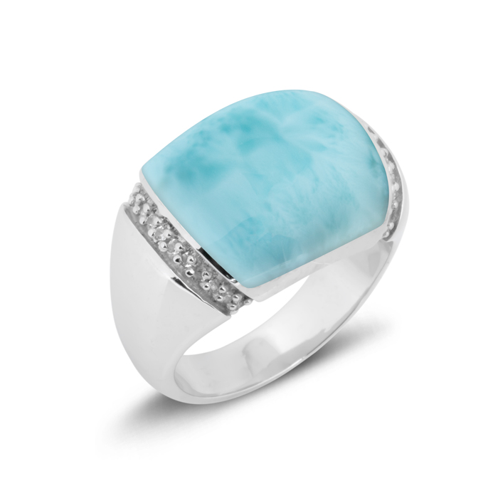 Larimar Gemstone Ring