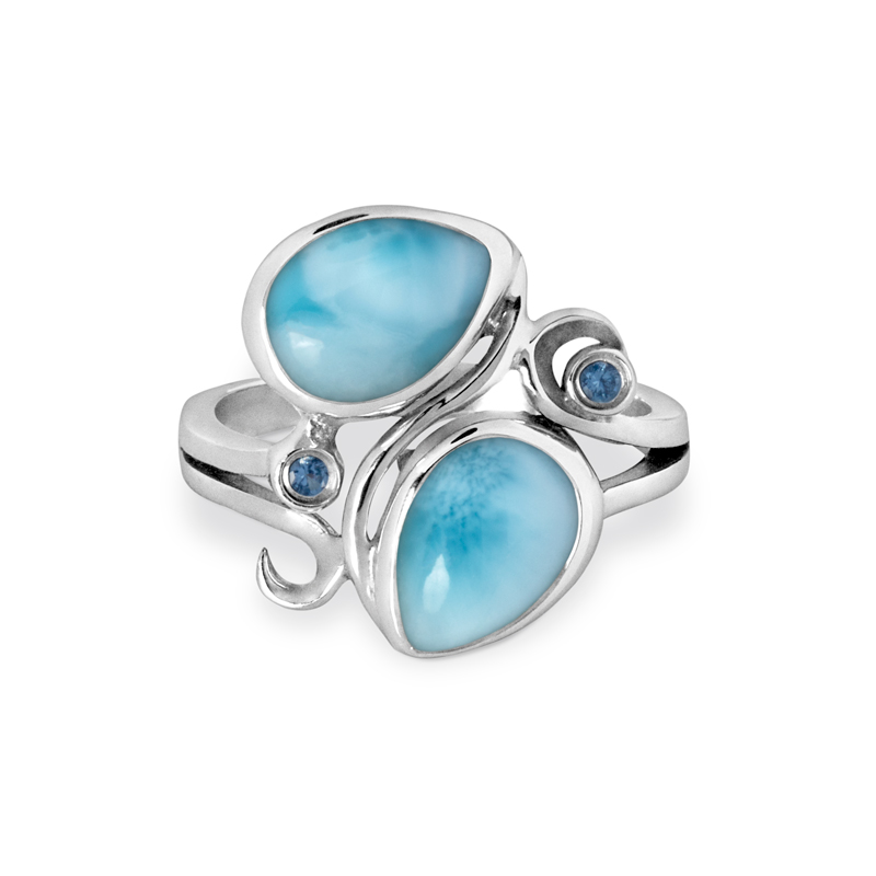 marahlago larimar Lyric Larimar Ring jewelry