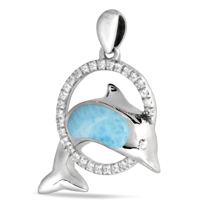 Dolphin Pendant in Sterling Silver