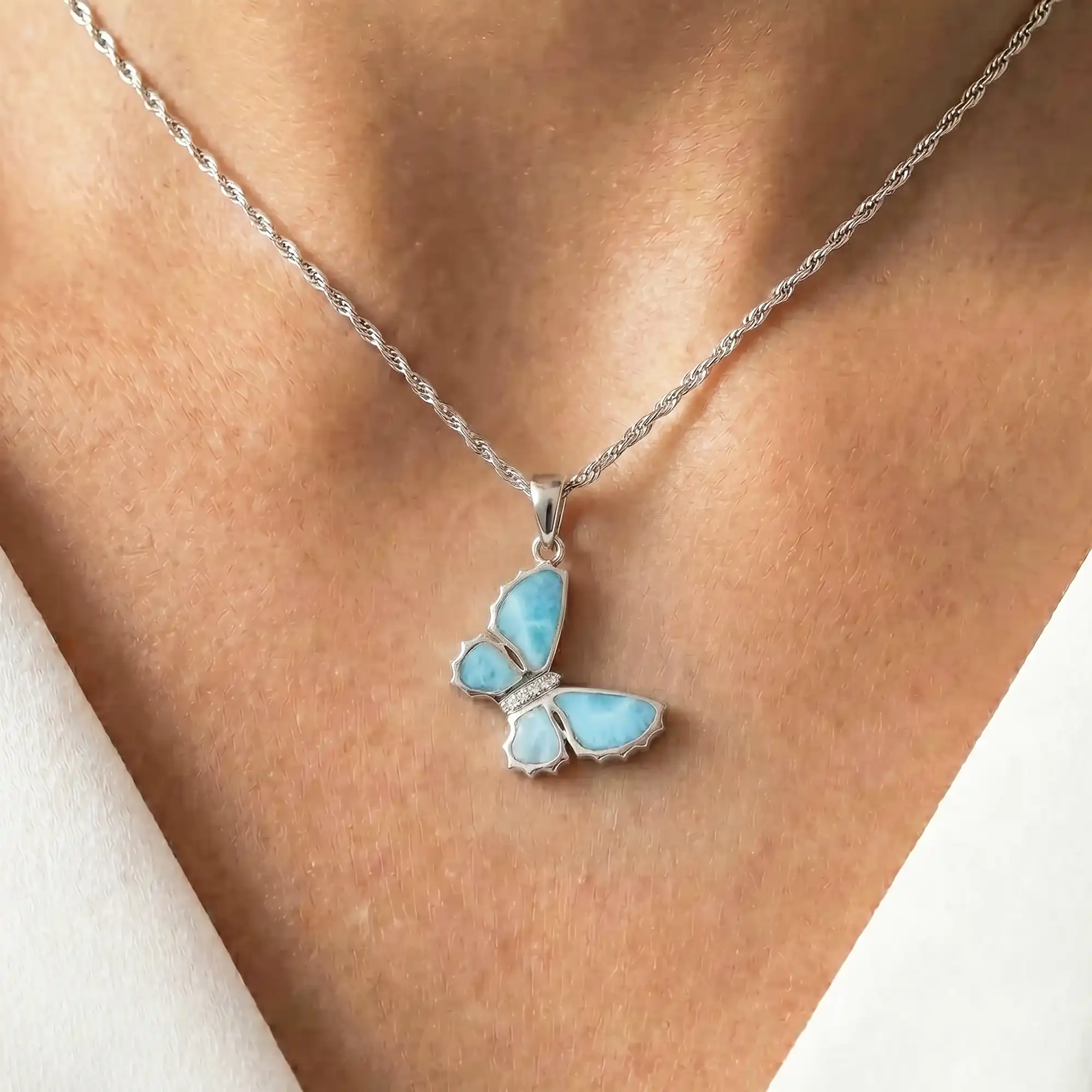 Silver Butterfly Necklace