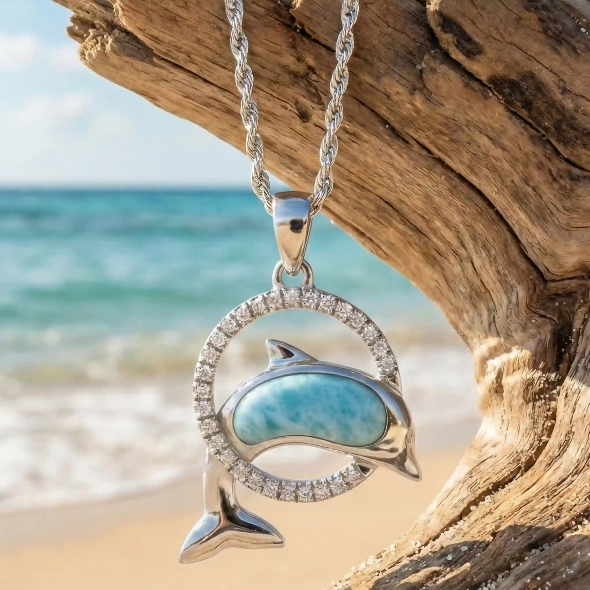 Dolphin Pendant in Sterling Silver
