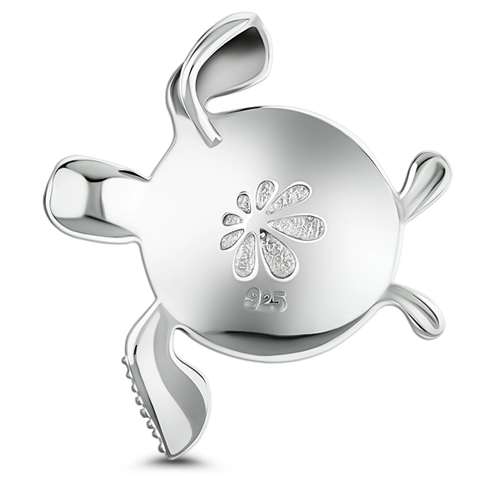 Sea Turtle Necklace in silver 