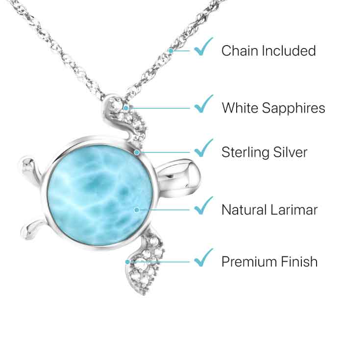 Sea Turtle Necklace in silver 