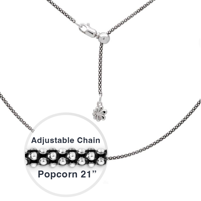 women's silver chain adjustable length
