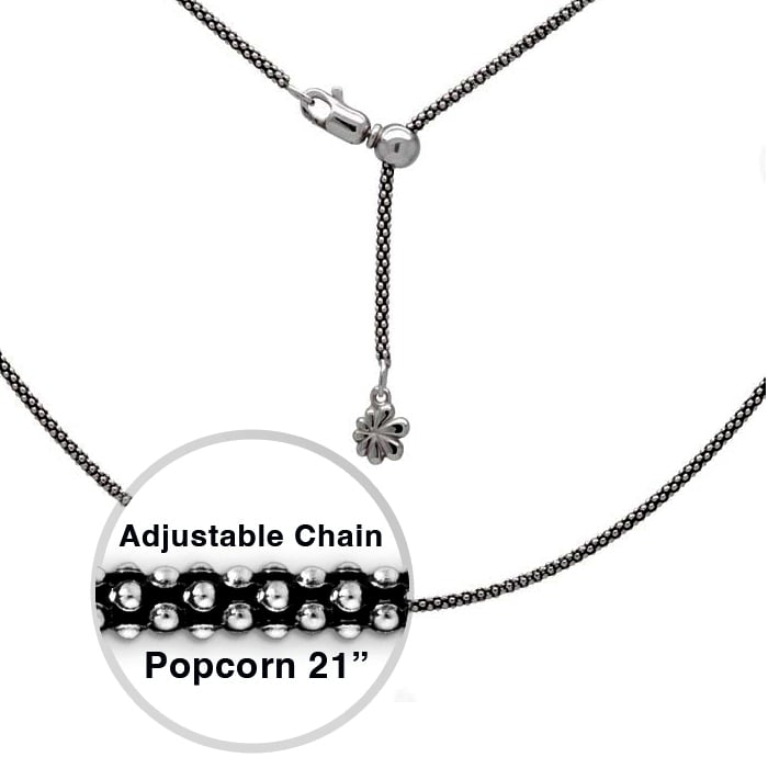 women's silver chain adjustable length