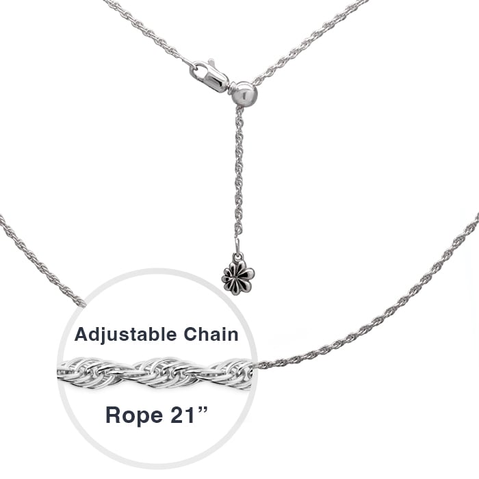 Rope chain in Silver by Marahlago