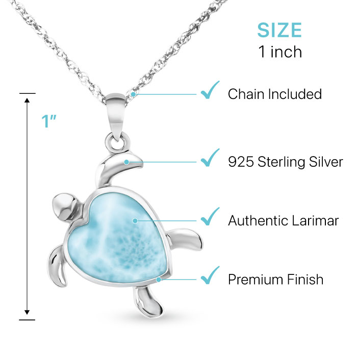 Turtle Heart Necklace