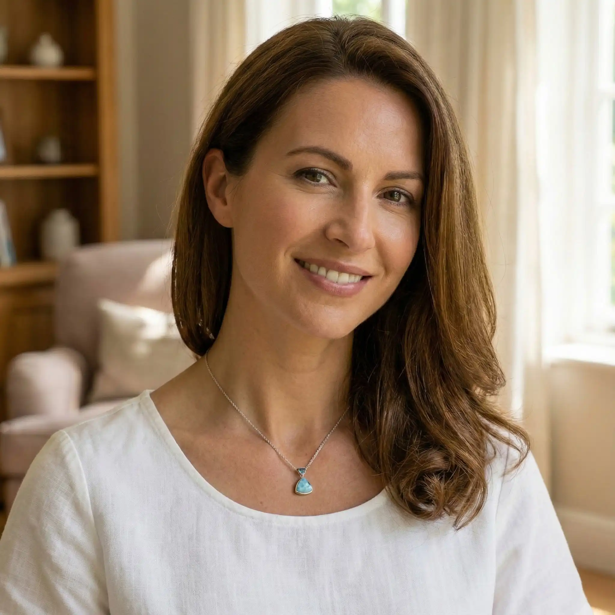 Mystic Topaz Necklace with larimar 