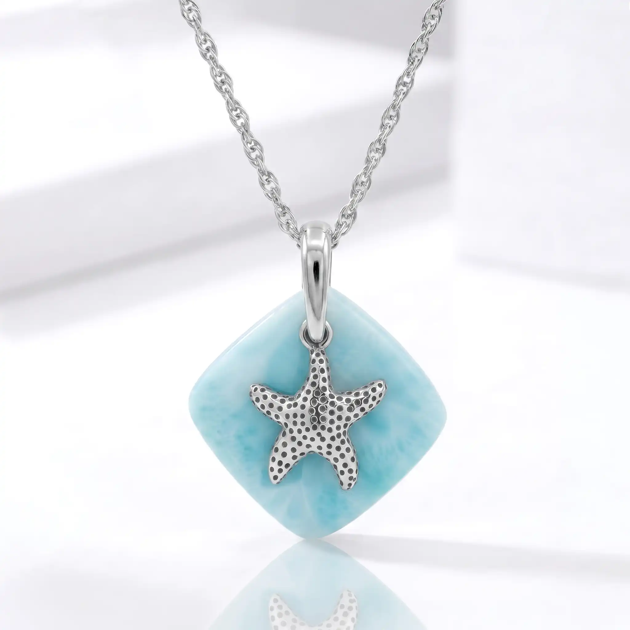 Adalia Starfish Necklace in sterling silver