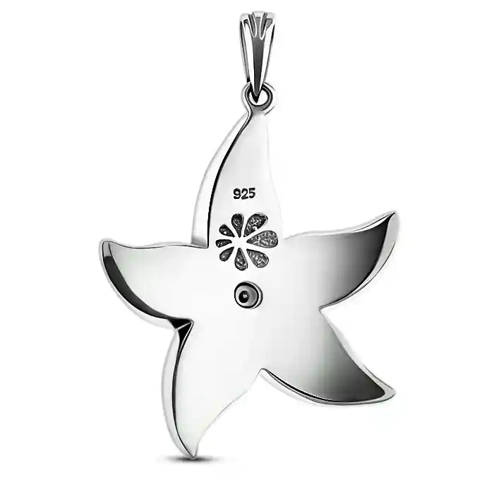Starfish Necklace in sterling silver 