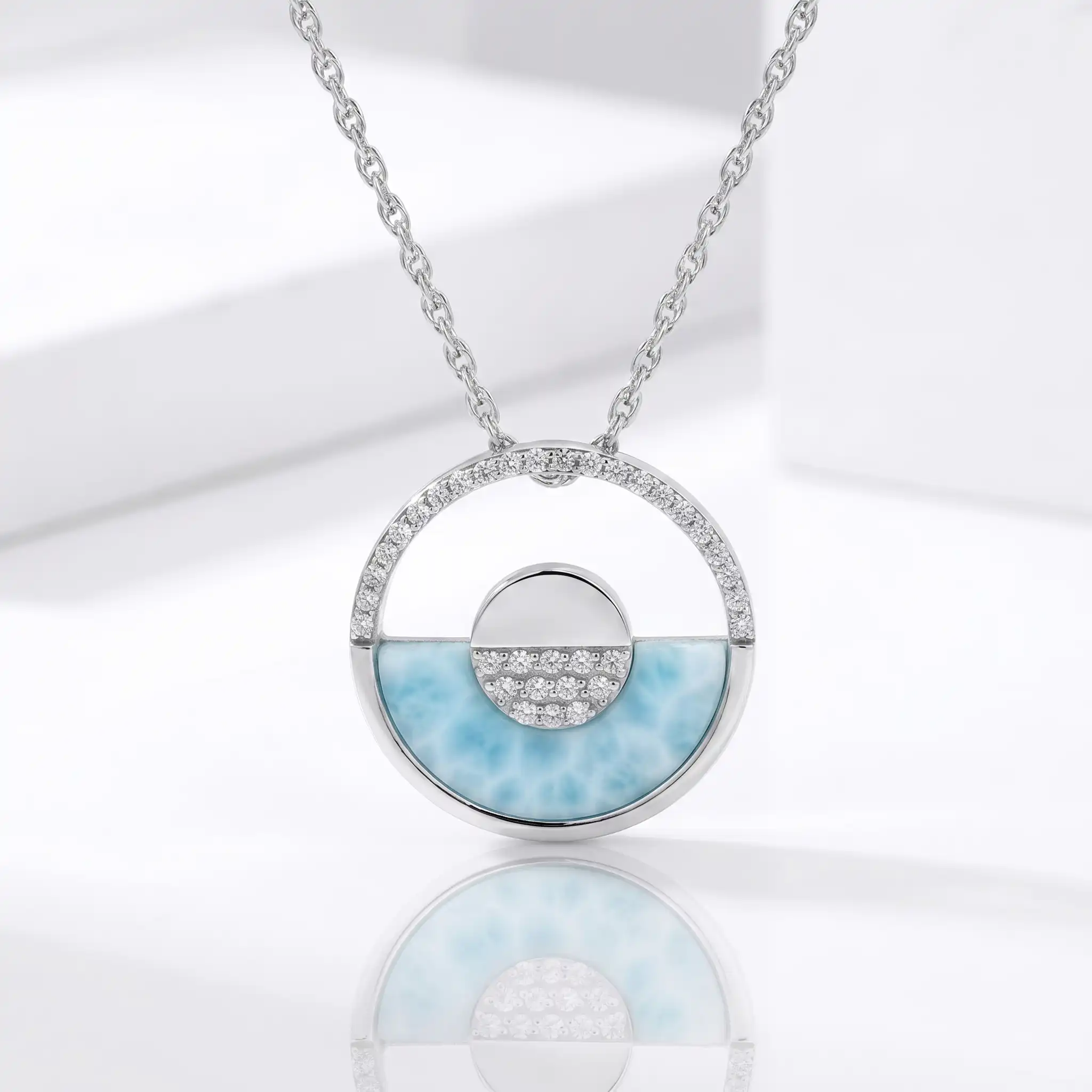 Sunset Necklace in sterling silver