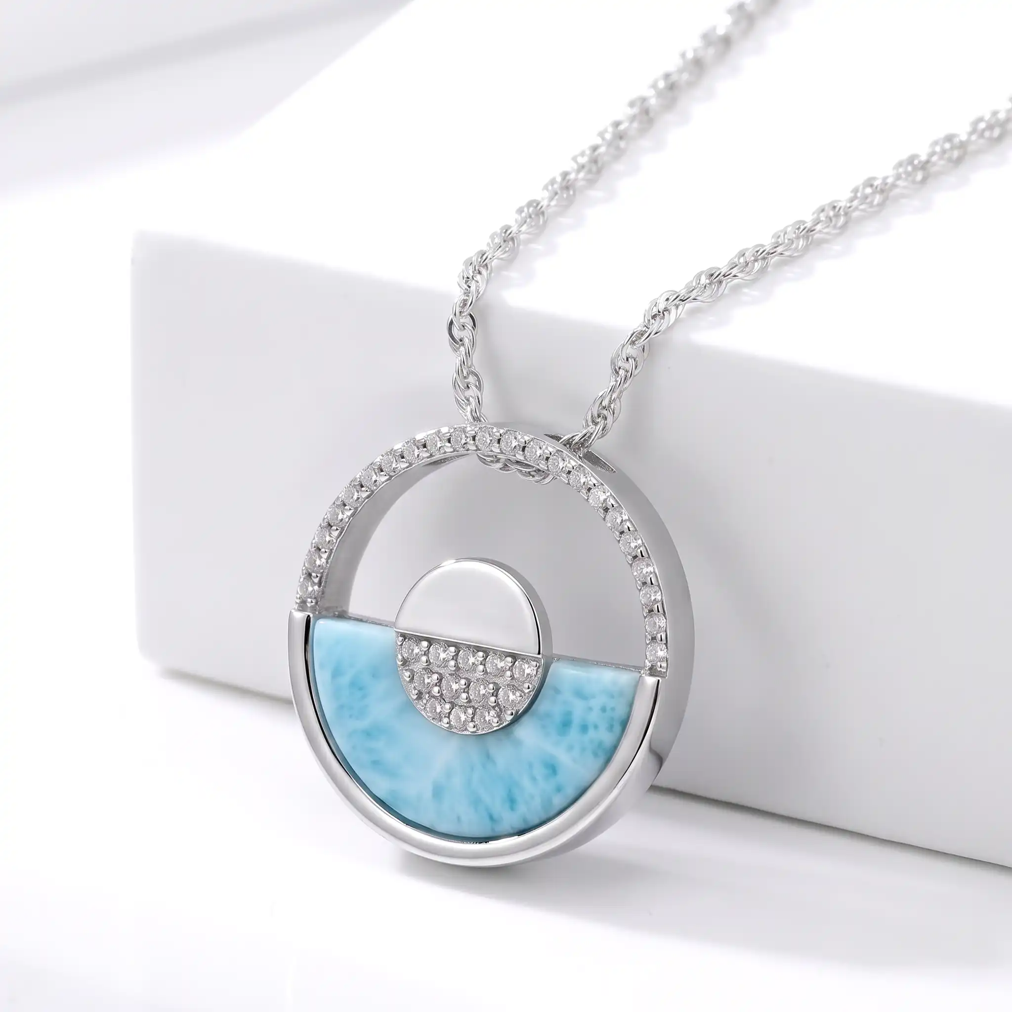 Sunset Necklace in sterling silver