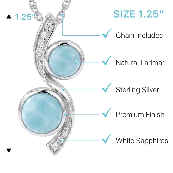 Marahlago Tryst Larimar Necklace