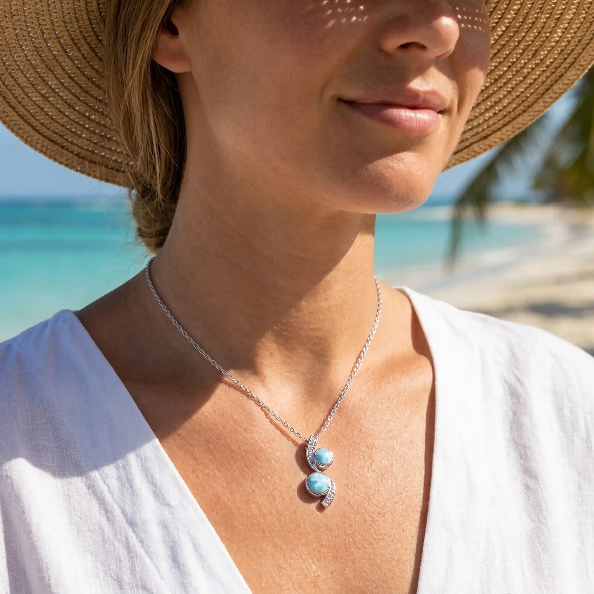 Marahlago Tryst Larimar Necklace