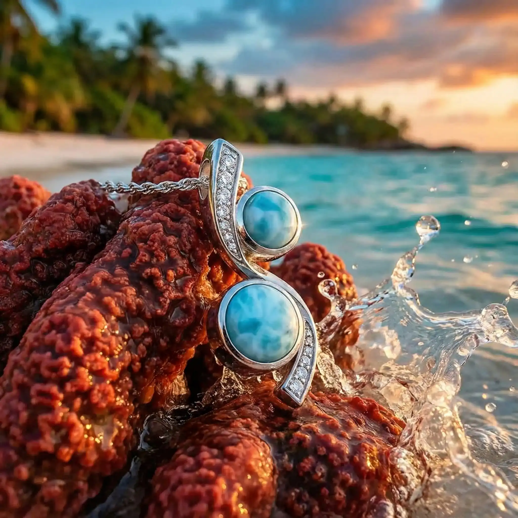 Marahlago Tryst Larimar Necklace