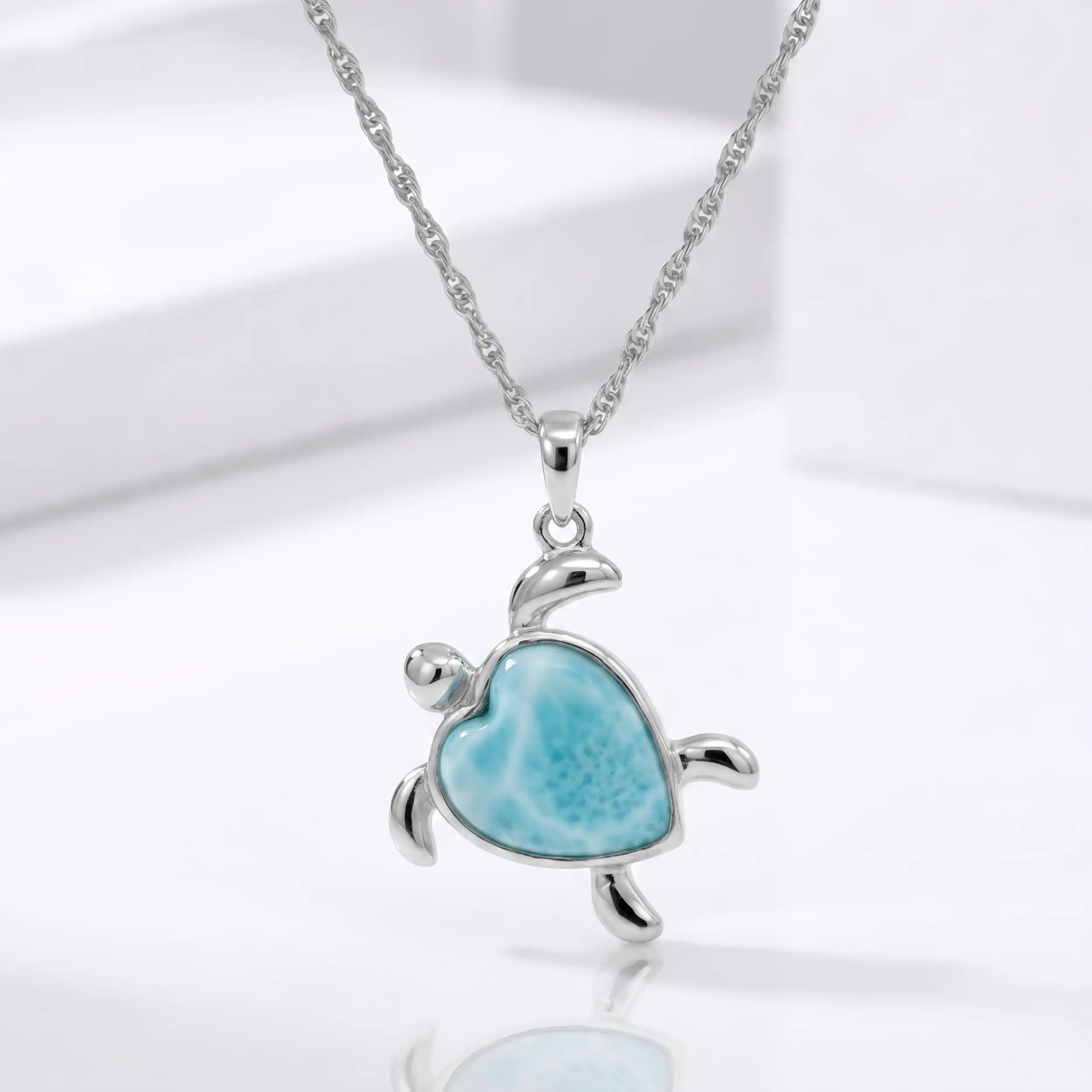 Turtle Heart Necklace