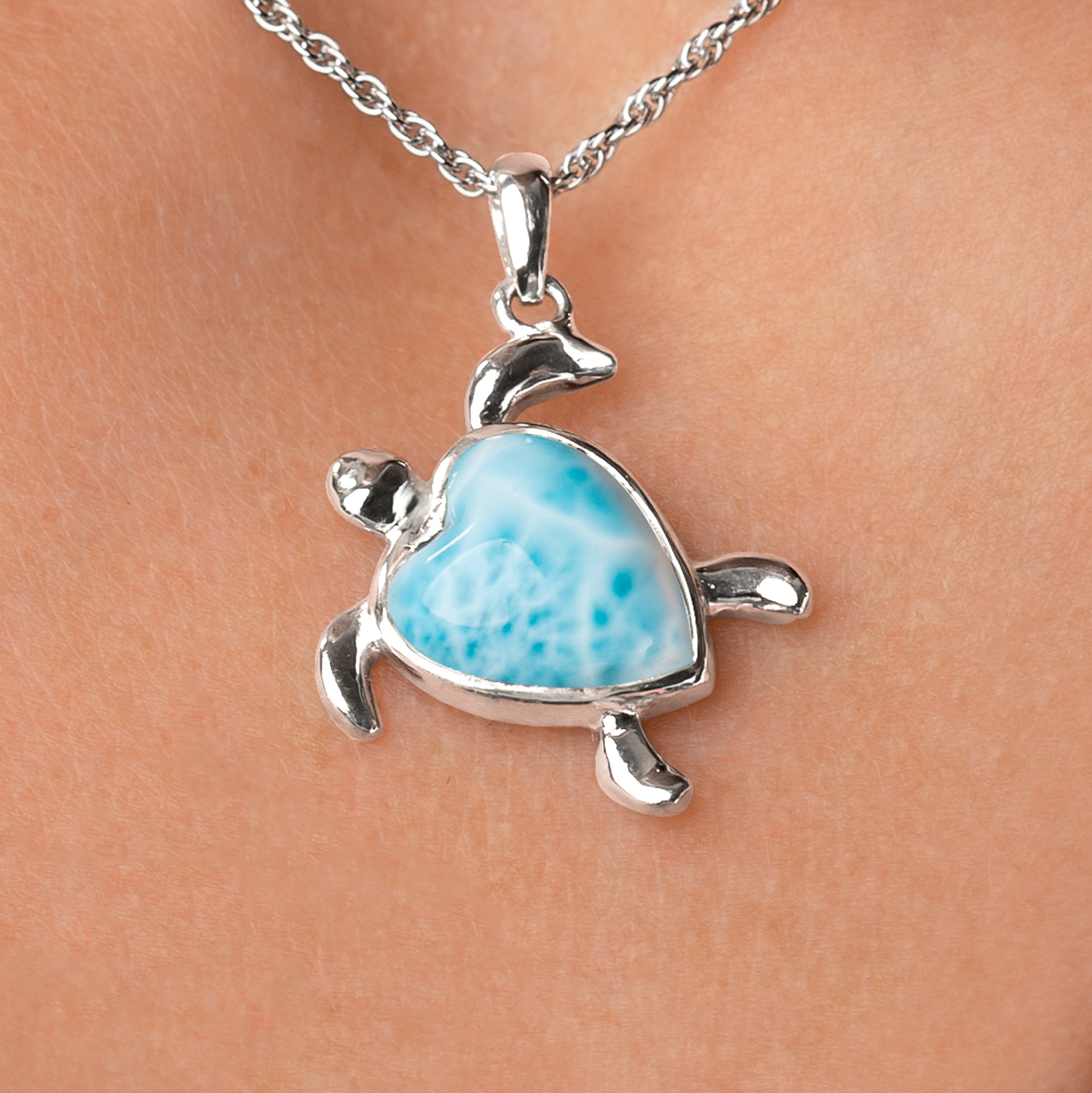 Turtle Heart Necklace