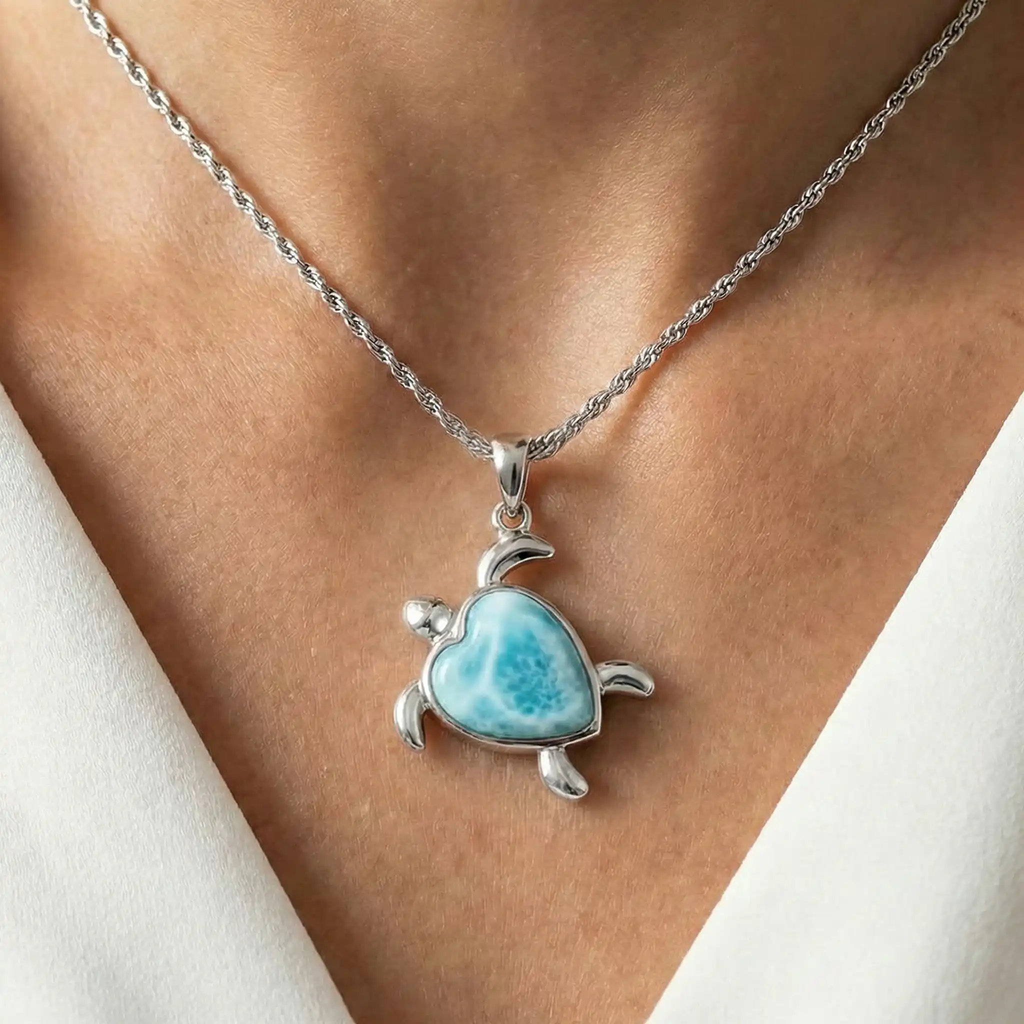 Turtle Heart Necklace