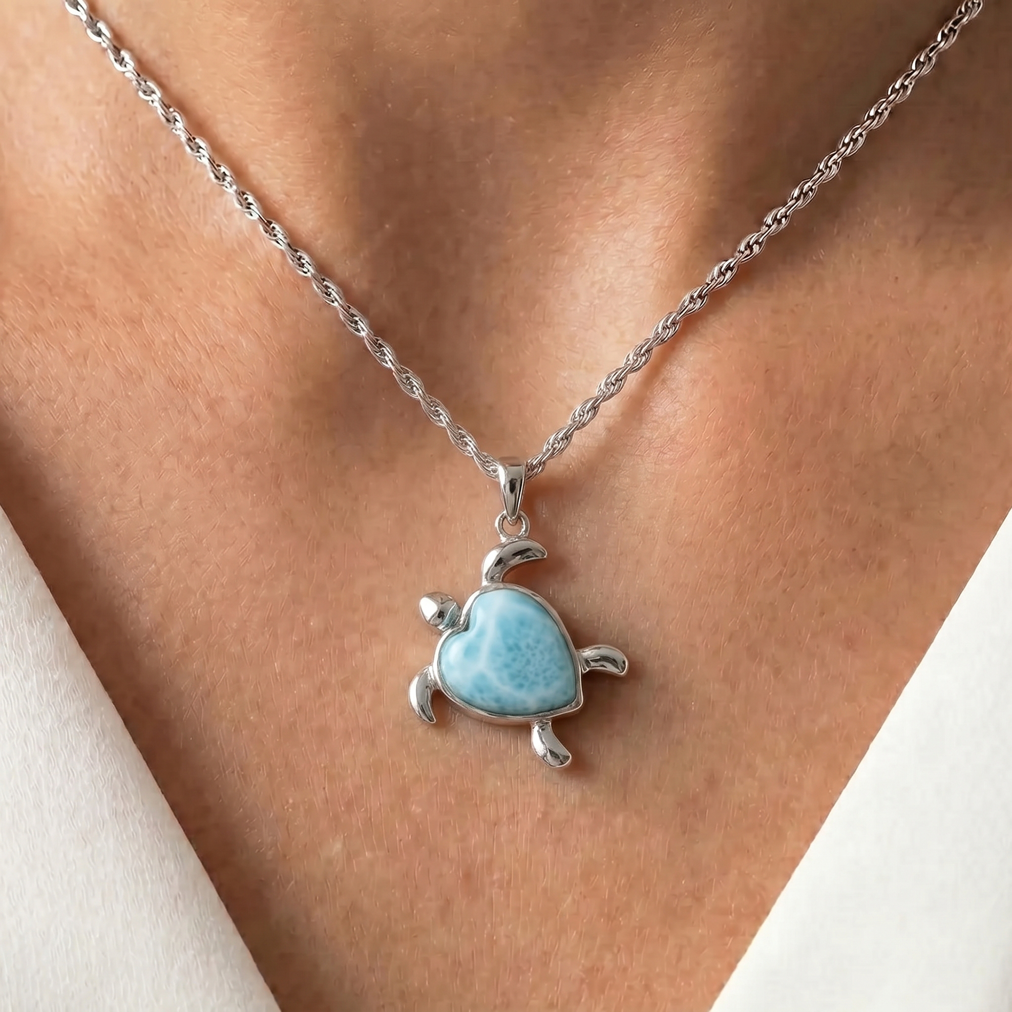 Turtle Heart Necklace