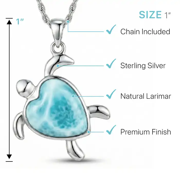 Turtle Heart Necklace