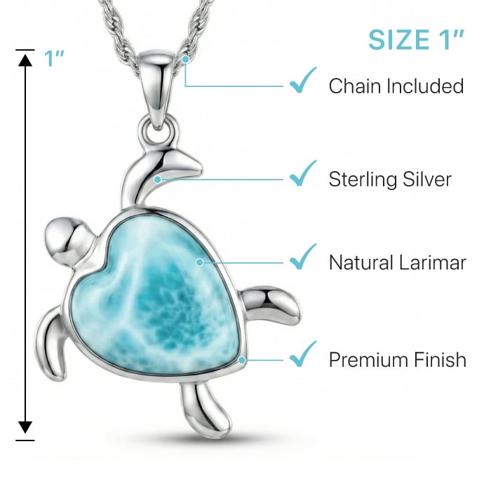 Turtle Heart Necklace