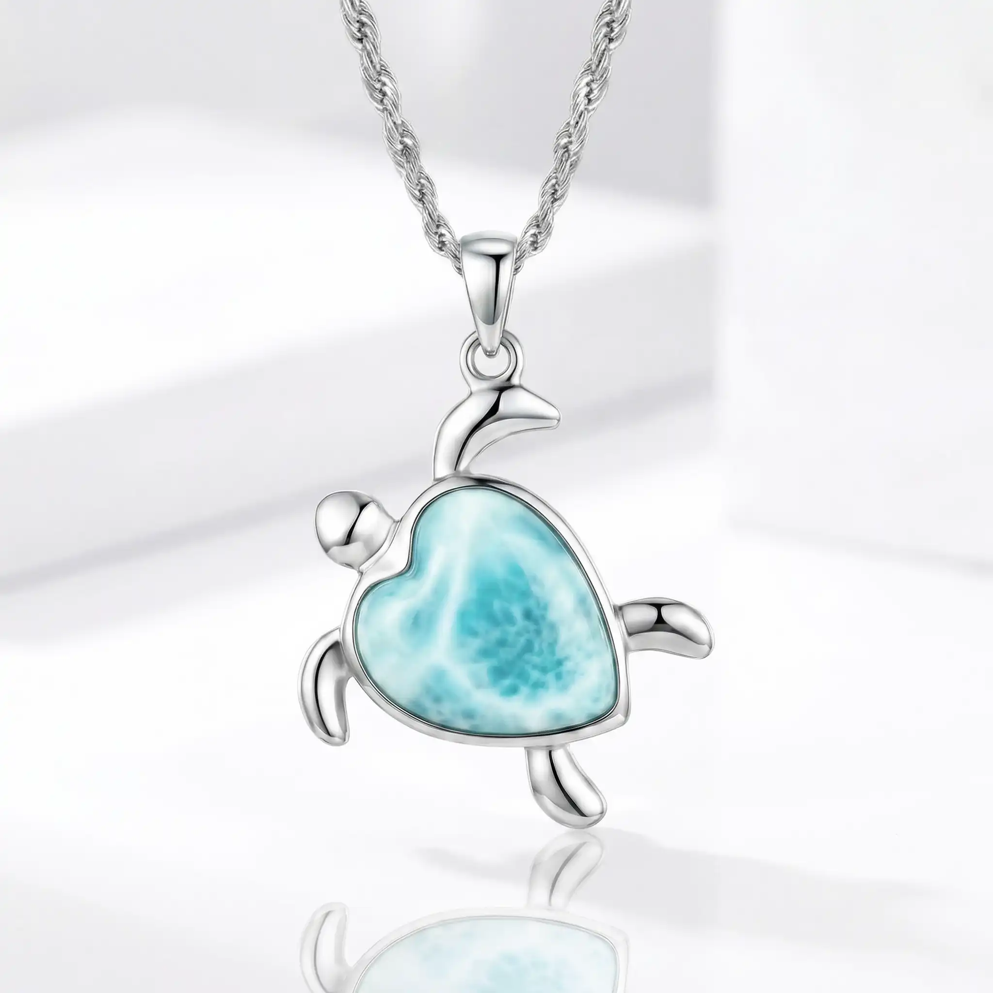 Turtle Heart Necklace